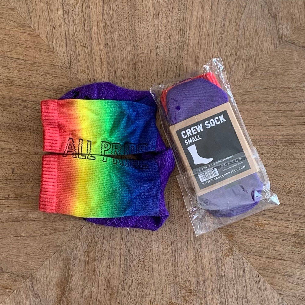 NoBull All Pride Crew Socks, One Pair - Picture 2 of 3